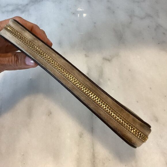 Coach Signature Continental Leather Full Zip Wallet - Picture 7 of 16